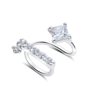 Beautiful CZ Silver Ear Cuff EC-1246
